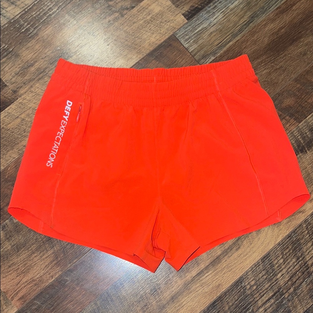 Athleta Vibrant Coral Athletic Shorts